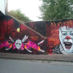 Graffito horror Milano