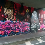 Graffito horror Milano