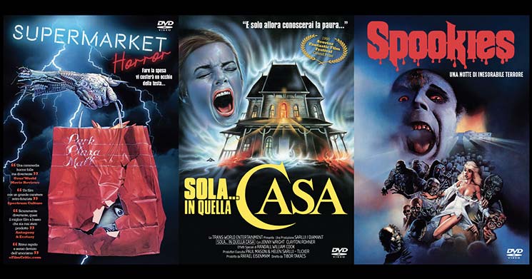 L’horror anni ’80 esplode in dvd con Supermarket horror, Spookies e Sola… in quella casa